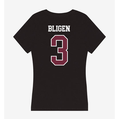 FDU - NCAA Men's Basketball : Heru Bligen - Women's V-Neck T-Shirt-1