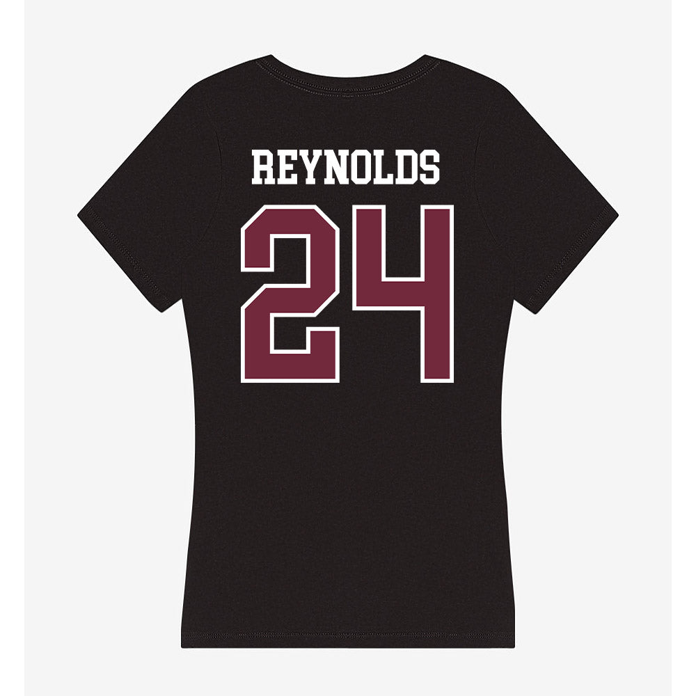 FDU - NCAA Men's Basketball : Brayden Reynolds - Women's V-Neck T-Shirt-1