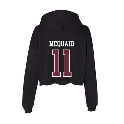 FDU - NCAA Men's Basketball : Tyler McQuaid - Women's Crop Fleece Hoodie-1