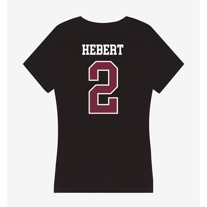 FDU - NCAA Baseball : Mason Hebert - Women's V-Neck T-Shirt-1
