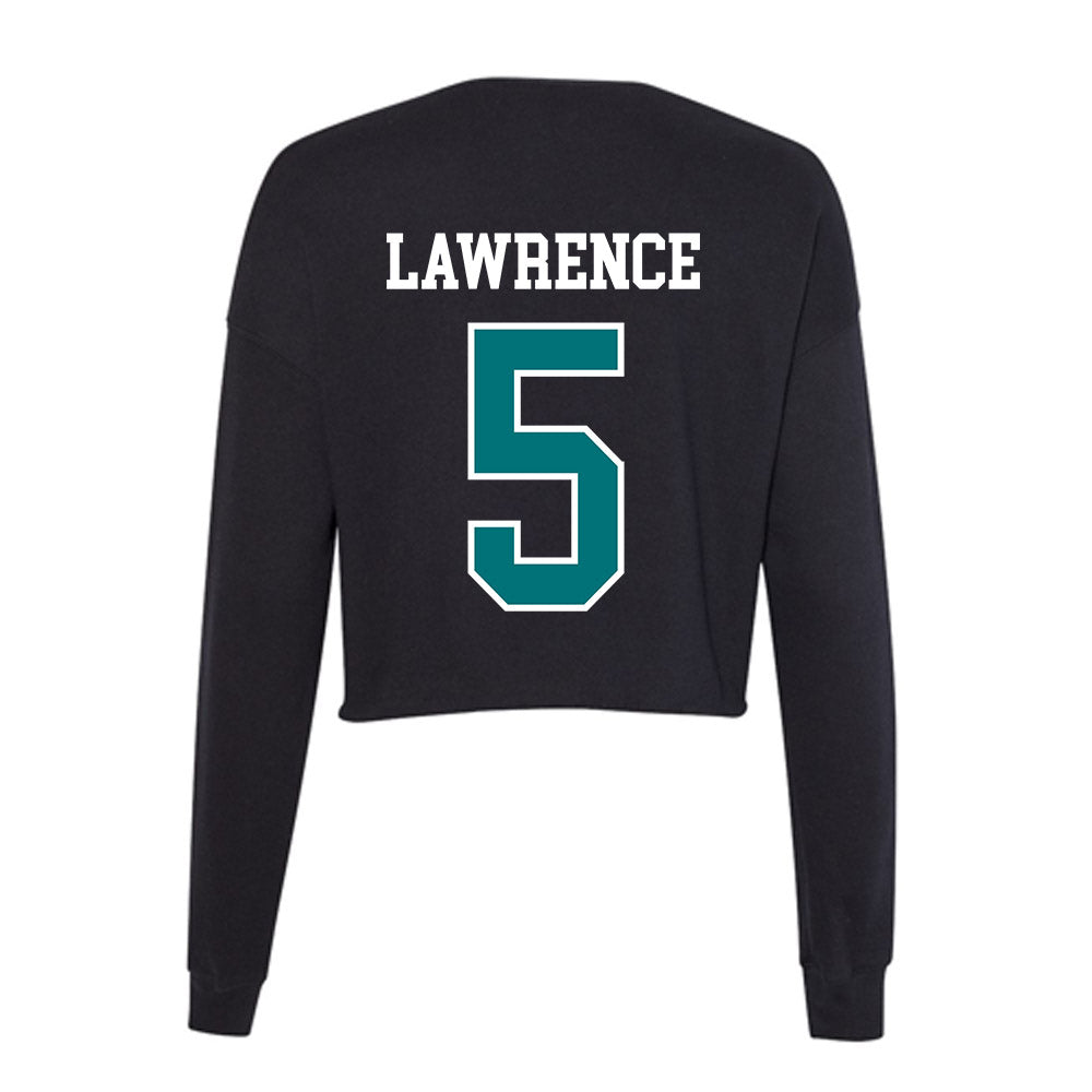 Coastal Carolina - NCAA Football : Goldie Lawrence - Women's Cropped Crew Fleece-1
