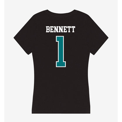 Coastal Carolina - NCAA Football : Braydon Bennett - Women's V-Neck T-Shirt-1