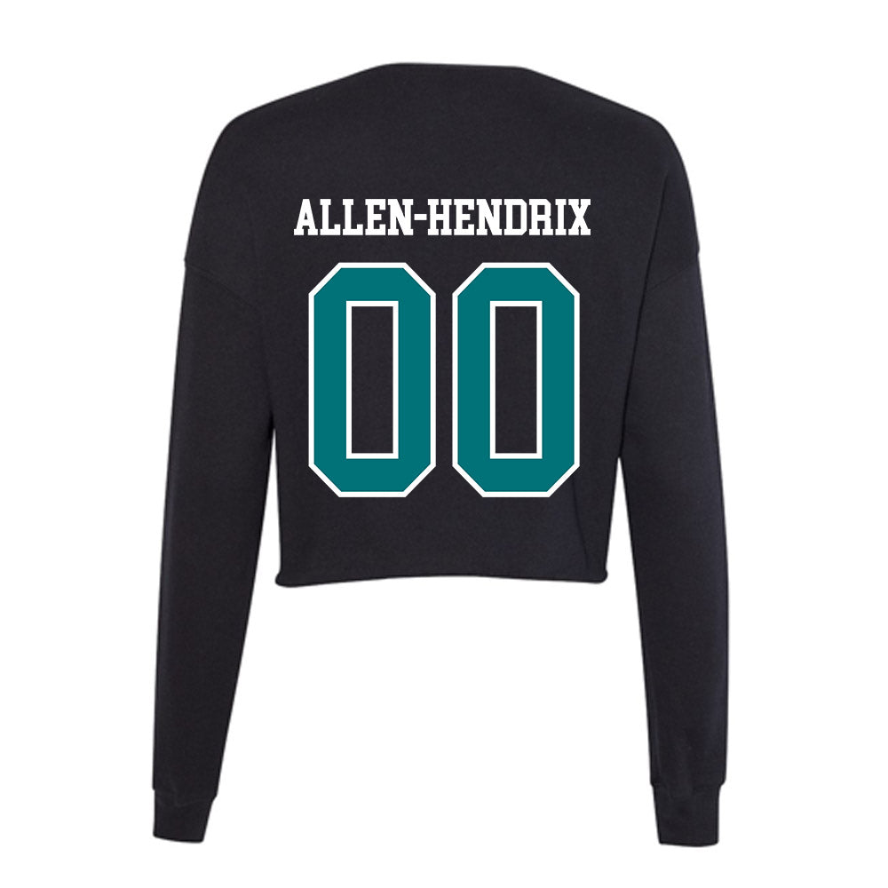 Coastal Carolina - NCAA Football : Jaden Allen-Hendrix - Women's Cropped Crew Fleece-1