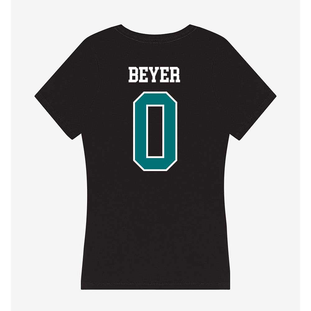 Coastal Carolina - NCAA Women's Basketball : Audrey Beyer - Women's V-Neck T-Shirt-1