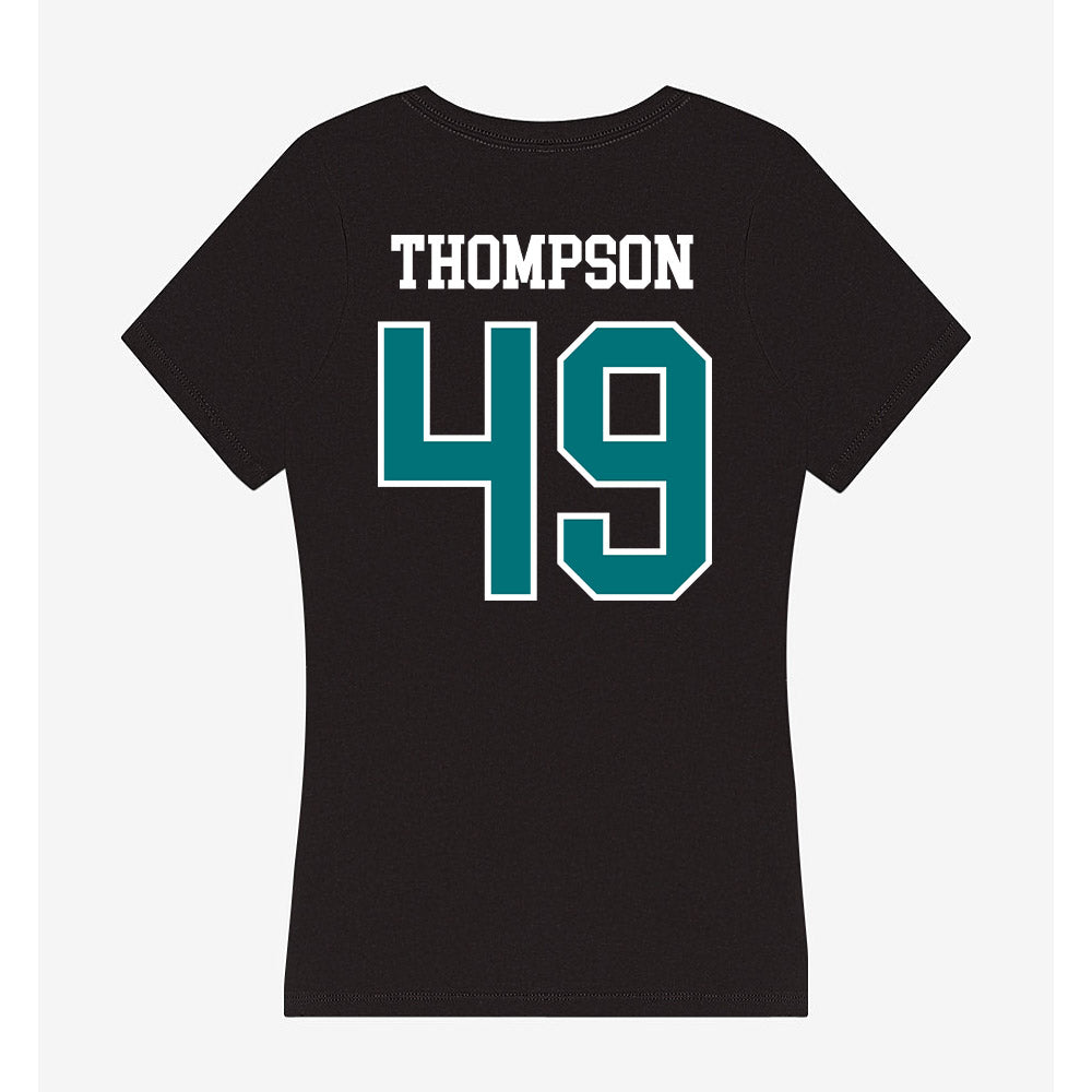 Coastal Carolina - NCAA Football : Shaikh Thompson - Women's V-Neck T-Shirt-1