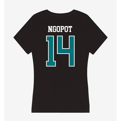 Coastal Carolina - NCAA Men's Basketball : Jerry Ngopot - Women's V-Neck T-Shirt-1