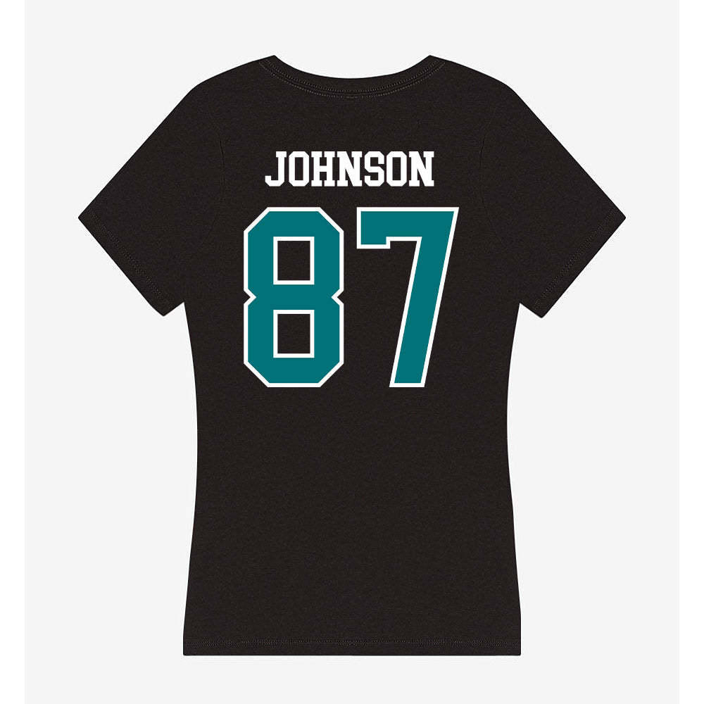 Coastal Carolina - NCAA Football : Jayden Johnson - Women's V-Neck T-Shirt-1