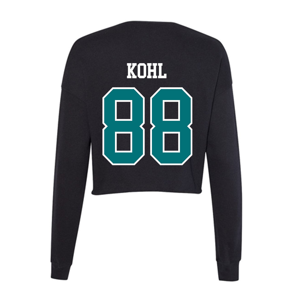 Coastal Carolina - NCAA Football : Jackson Kohl - Women's Cropped Crew Fleece-1