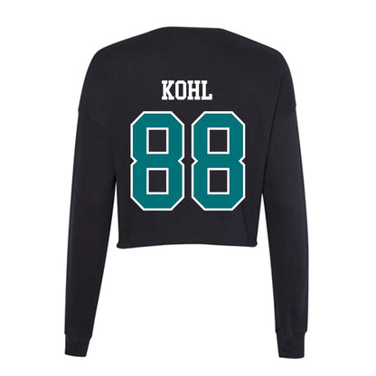 Coastal Carolina - NCAA Football : Jackson Kohl - Women's Cropped Crew Fleece-1