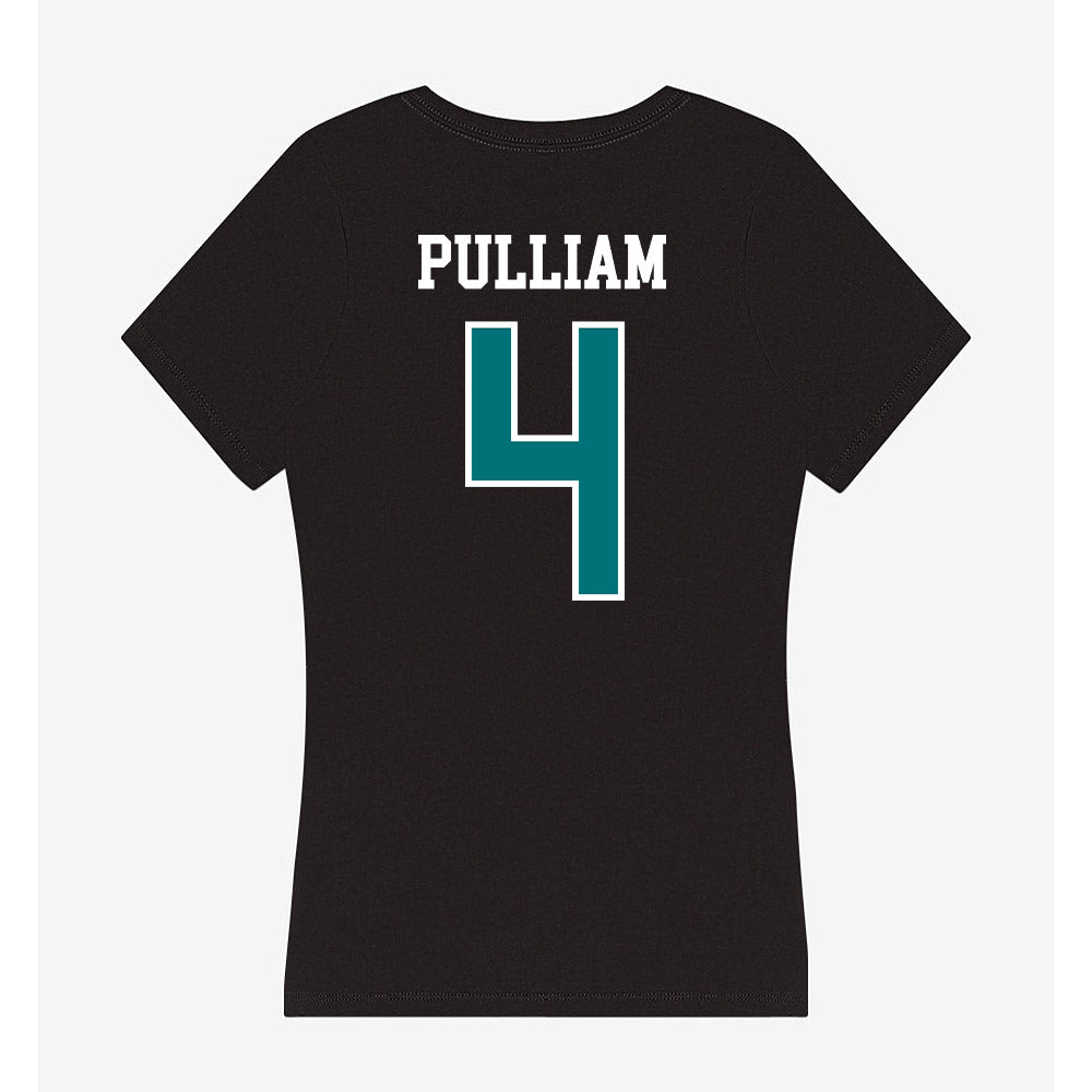 Coastal Carolina - NCAA Football : Marcellius Pulliam - Women's V-Neck T-Shirt-1
