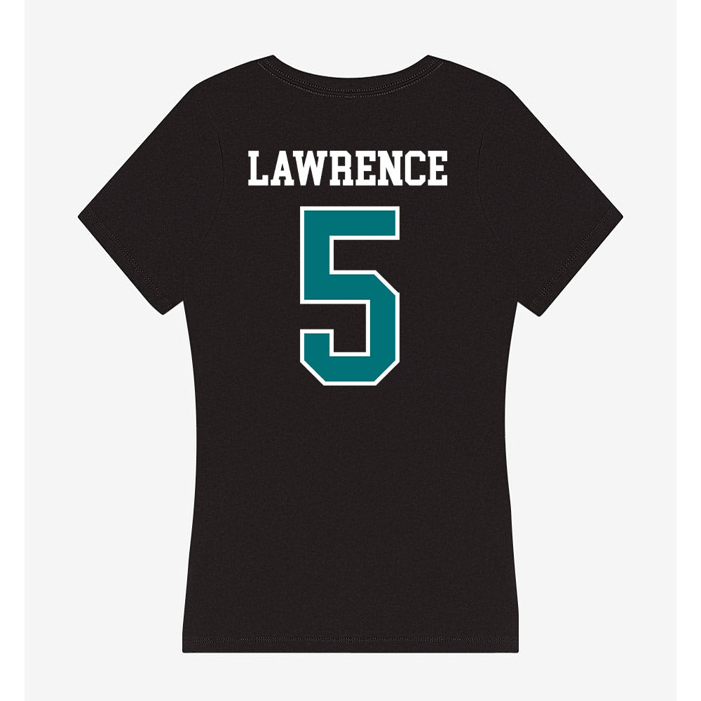 Coastal Carolina - NCAA Football : Goldie Lawrence - Women's V-Neck T-Shirt-1