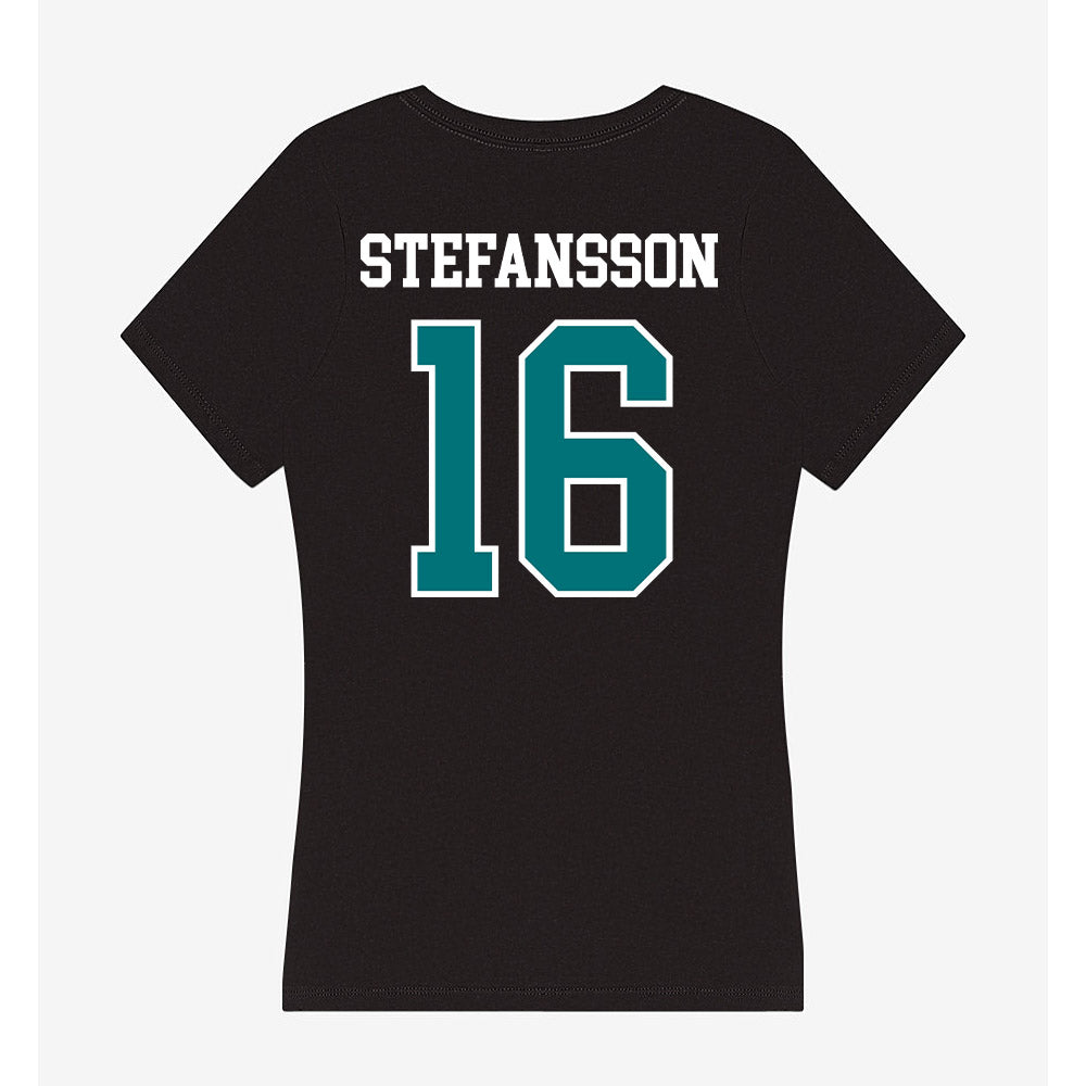 Coastal Carolina - NCAA Men's Soccer : Gudjon Stefansson - Women's V-Neck T-Shirt-1
