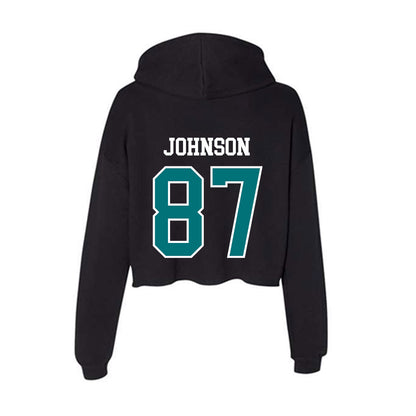 Coastal Carolina - NCAA Football : Jayden Johnson - Women's Crop Fleece Hoodie-1