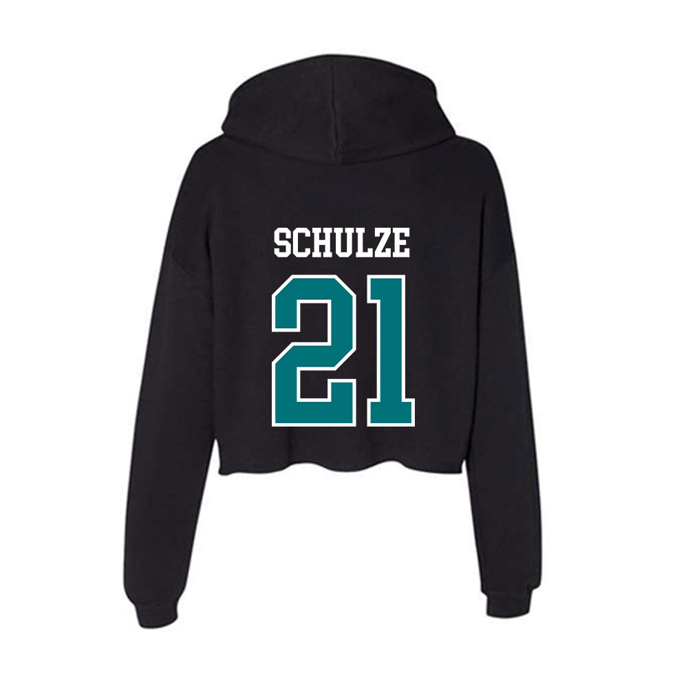 Coastal Carolina - NCAA Women's Soccer : Sammy Schulze - Women's Crop Fleece Hooded Sweatshirt-1