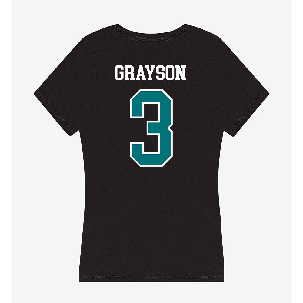 Coastal Carolina - NCAA Football : Ryan Grayson - Women's V-Neck T-Shirt-1