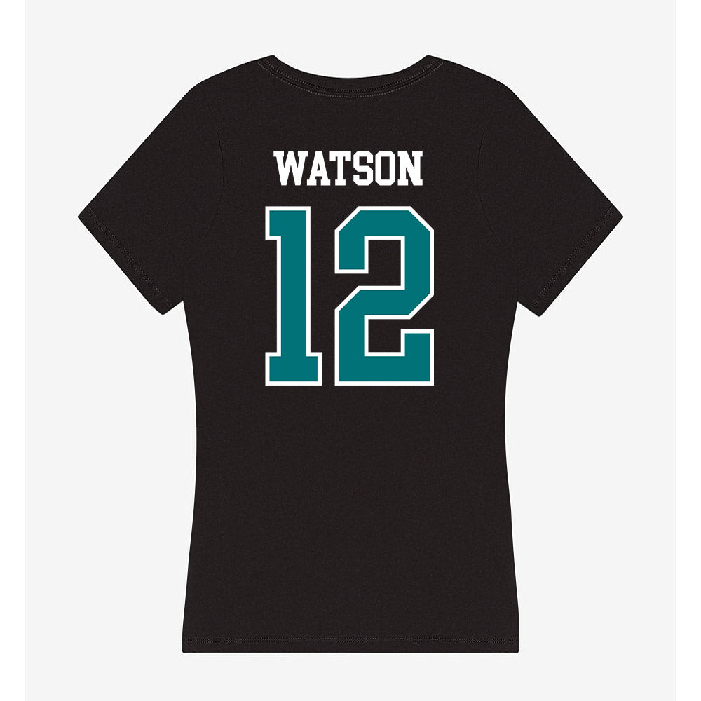 Coastal Carolina - NCAA Baseball : Rex Watson - Women's V-Neck T-Shirt-1