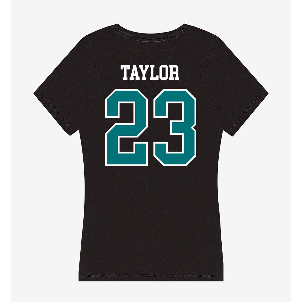 Coastal Carolina - NCAA Baseball : Jordan Taylor - Women's V-Neck T-Shirt-1