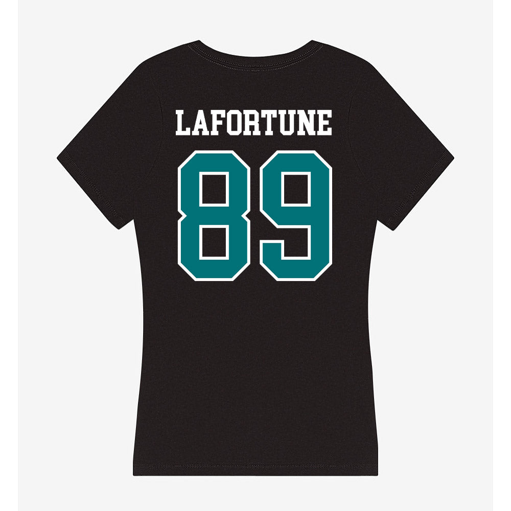 Coastal Carolina - NCAA Football : Tamarion Lafortune - Women's V-Neck T-Shirt-1