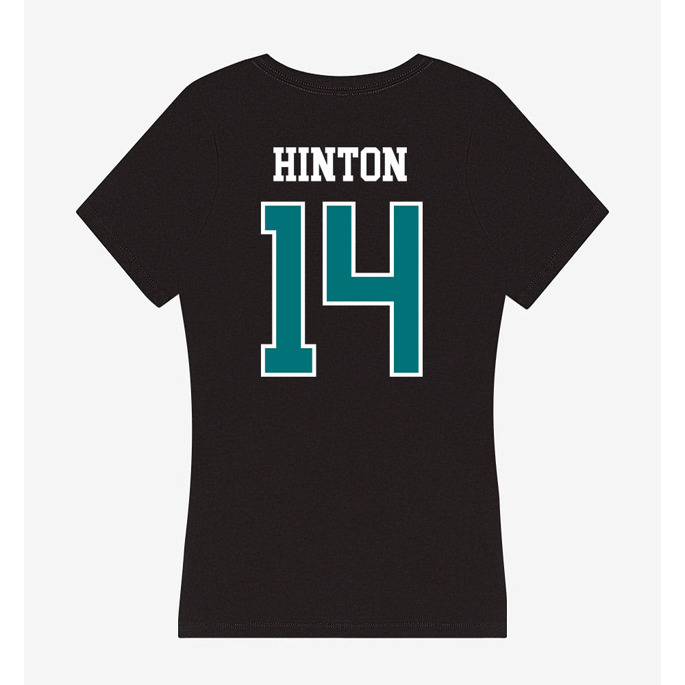 Coastal Carolina - NCAA Football : Colton Hinton - Women's V-Neck T-Shirt-1
