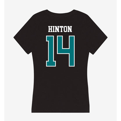 Coastal Carolina - NCAA Football : Colton Hinton - Women's V-Neck T-Shirt-1