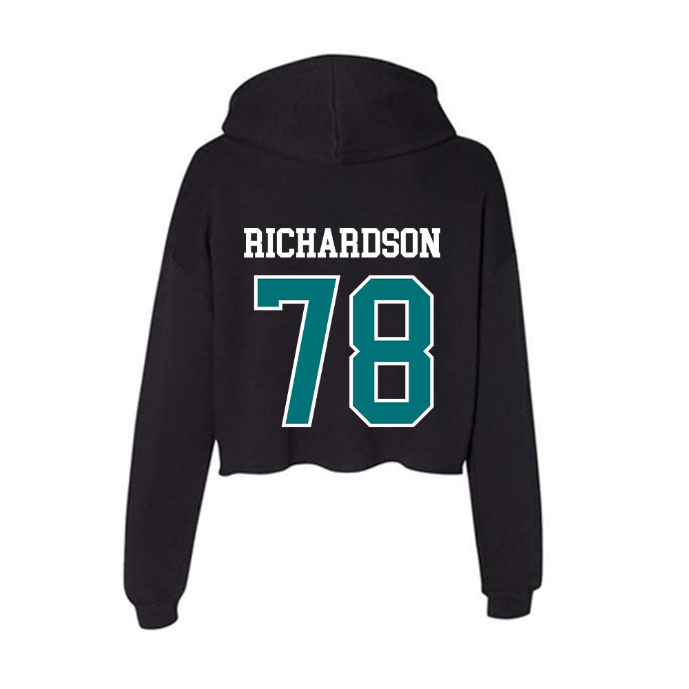 Coastal Carolina - NCAA Football : Daughtry Richardson - Women's Crop Fleece Hoodie-1