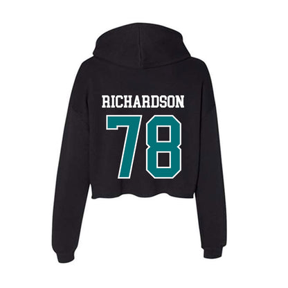 Coastal Carolina - NCAA Football : Daughtry Richardson - Women's Crop Fleece Hoodie-1