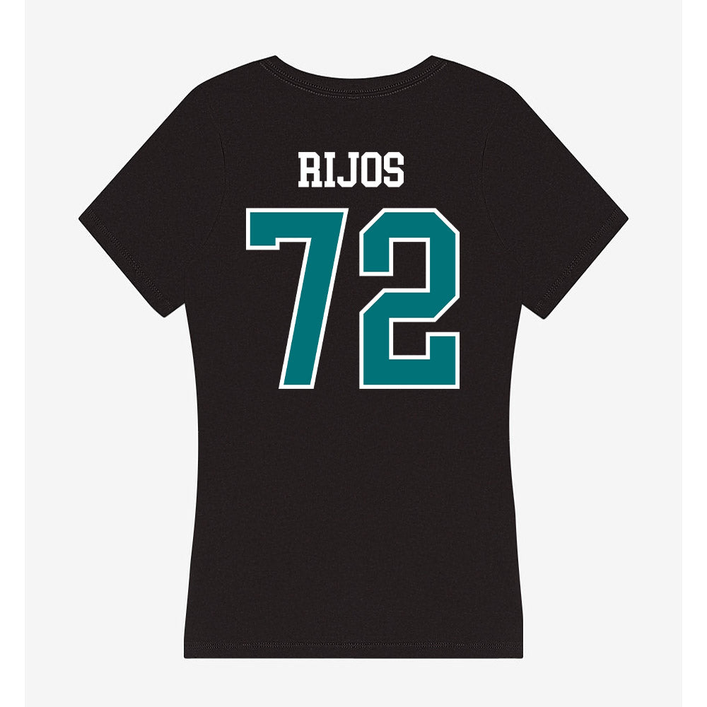 Coastal Carolina - NCAA Football : Dominic Rijos - Women's V-Neck T-Shirt-1