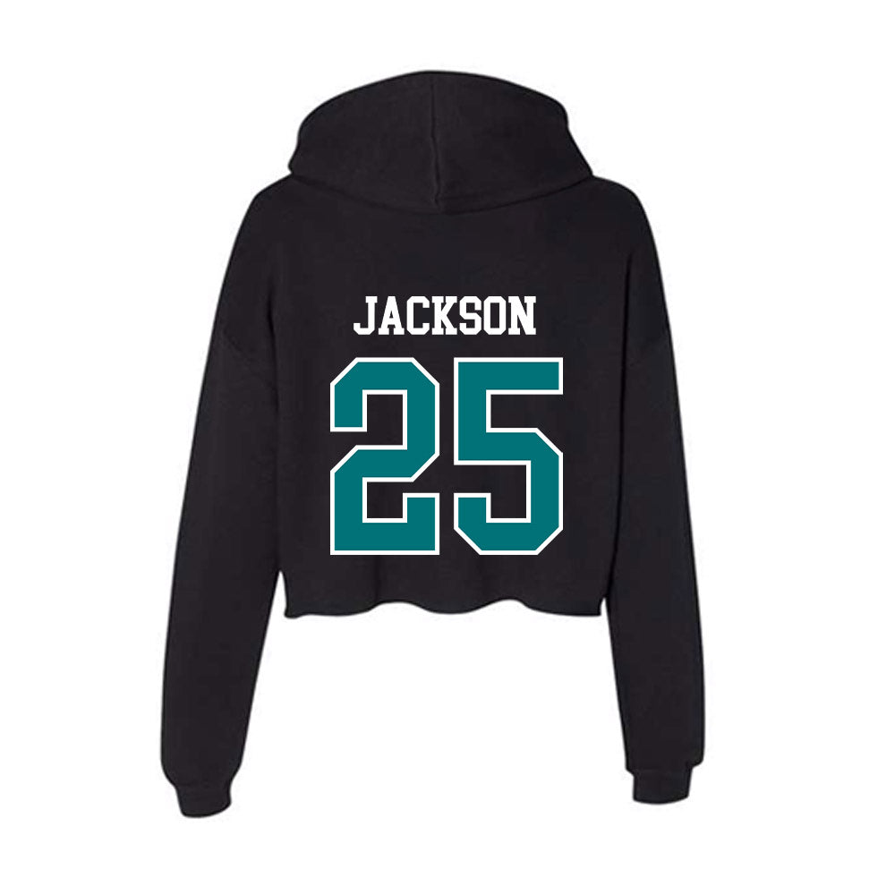 Coastal Carolina - NCAA Men's Soccer : Parker Jackson - Women's Crop Fleece Hooded Sweatshirt-1