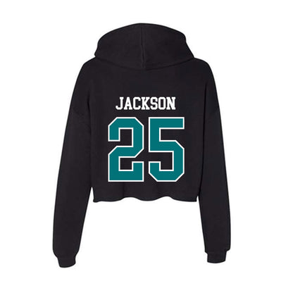 Coastal Carolina - NCAA Men's Soccer : Parker Jackson - Women's Crop Fleece Hooded Sweatshirt-1
