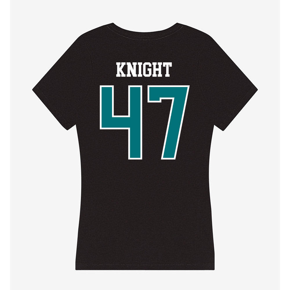 Coastal Carolina - NCAA Football : Michael Knight - Women's V-Neck T-Shirt-1