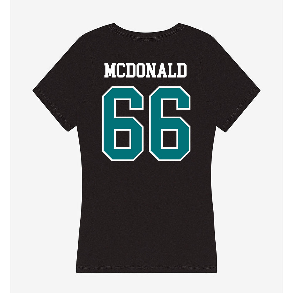Coastal Carolina - NCAA Football : Kain McDonald - Women's V-Neck T-Shirt-1