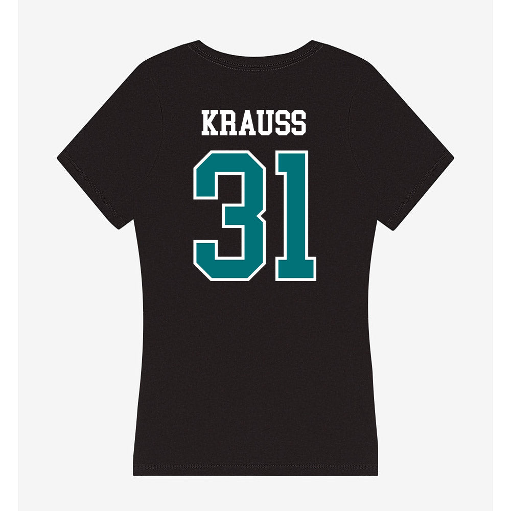 Coastal Carolina - NCAA Women's Lacrosse : Erica Krauss - Women's V-Neck T-Shirt-1