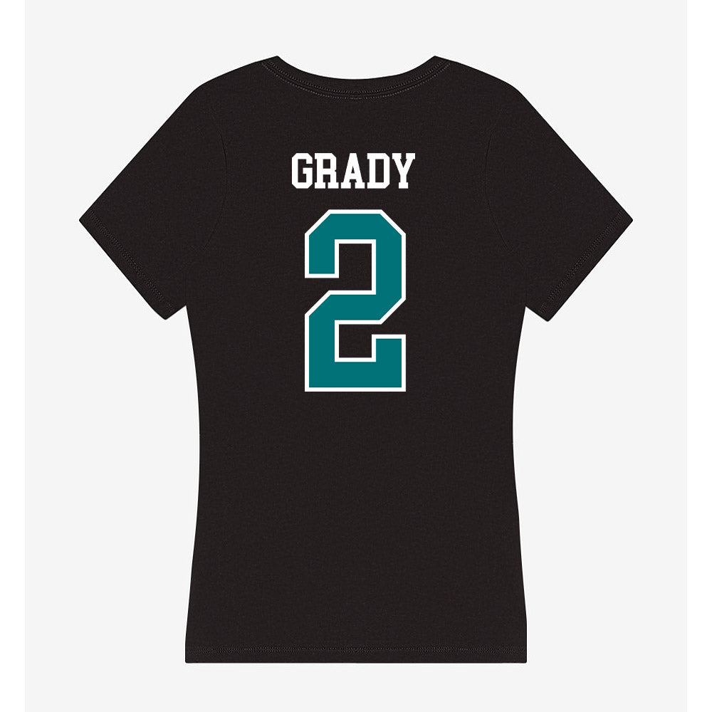 Coastal Carolina - NCAA Women's Basketball : Tessa Grady - Women's V-Neck T-Shirt-1