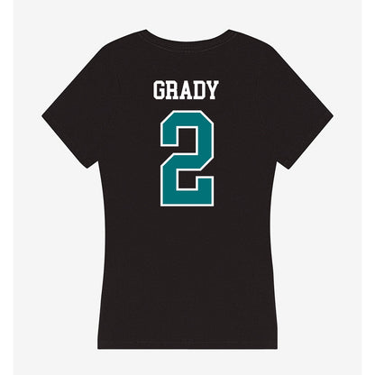 Coastal Carolina - NCAA Women's Basketball : Tessa Grady - Women's V-Neck T-Shirt-1