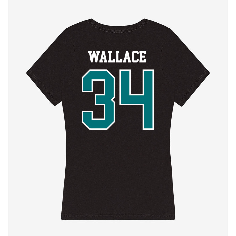 Coastal Carolina - NCAA Women's Lacrosse : Lily Wallace - Women's V-Neck T-Shirt-1
