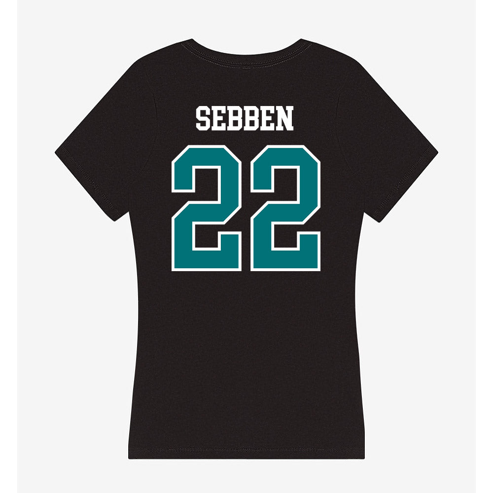 Coastal Carolina - NCAA Women's Lacrosse : Ava Sebben - Women's V-Neck T-Shirt-1