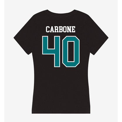 Coastal Carolina - NCAA Baseball : Dominick Carbone - Women's V-Neck T-Shirt-1
