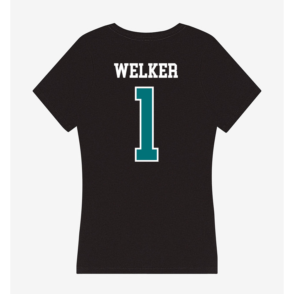 Coastal Carolina - NCAA Women's Volleyball : Hatteras Welker - Women's V-Neck T-Shirt-1
