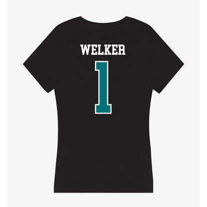 Coastal Carolina - NCAA Women's Volleyball : Hatteras Welker - Women's V-Neck T-Shirt-1