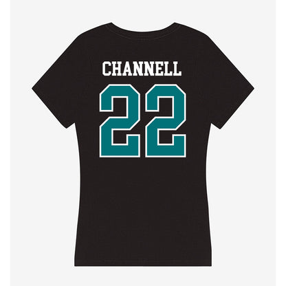 Coastal Carolina - NCAA Women's Volleyball : Kayla Channell - Women's V-Neck T-Shirt-1
