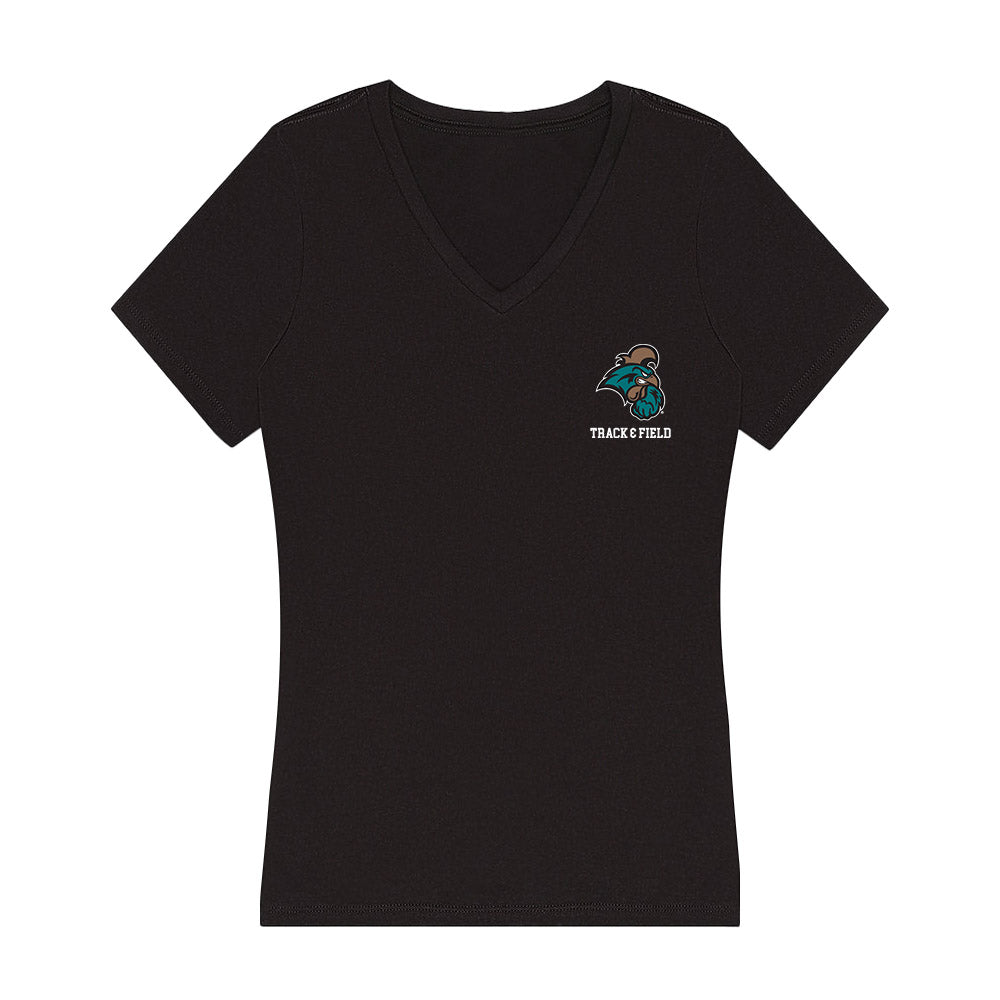 Coastal Carolina - NCAA Women's Track & Field : Sierra Smith - Women's V-Neck T-Shirt-0