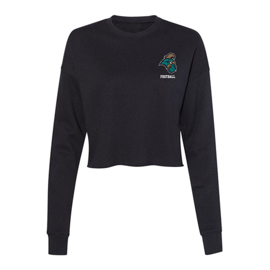 Coastal Carolina - NCAA Football : Jackson Kohl - Women's Cropped Crew Fleece-0