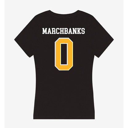 Towson - NCAA Women's Basketball : Masyn Marchbanks - Women's V-Neck T-Shirt-1