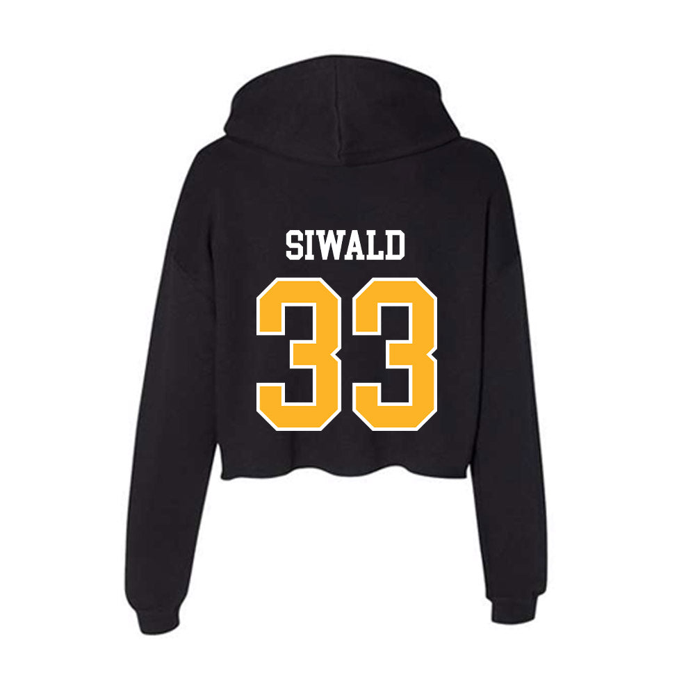 Towson - NCAA Football : Ashton Siwald - Women's Crop Fleece Hoodie-1
