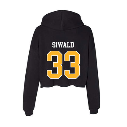 Towson - NCAA Football : Ashton Siwald - Women's Crop Fleece Hoodie-1