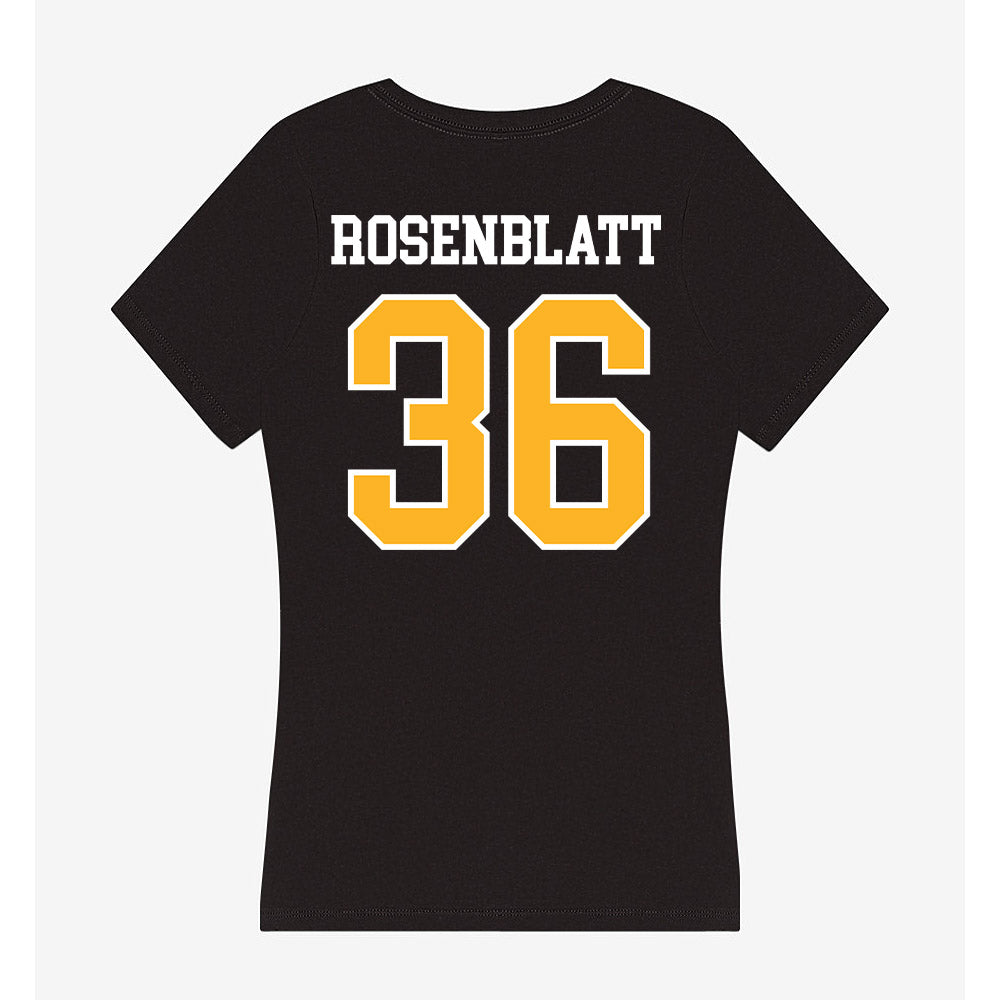 Towson - NCAA Women's Soccer : Sofia Rosenblatt - Women's V-Neck T-Shirt-1