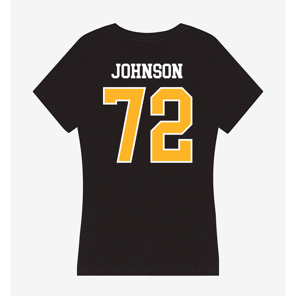 Towson - NCAA Football : Aidan Johnson - Women's V-Neck T-Shirt-1
