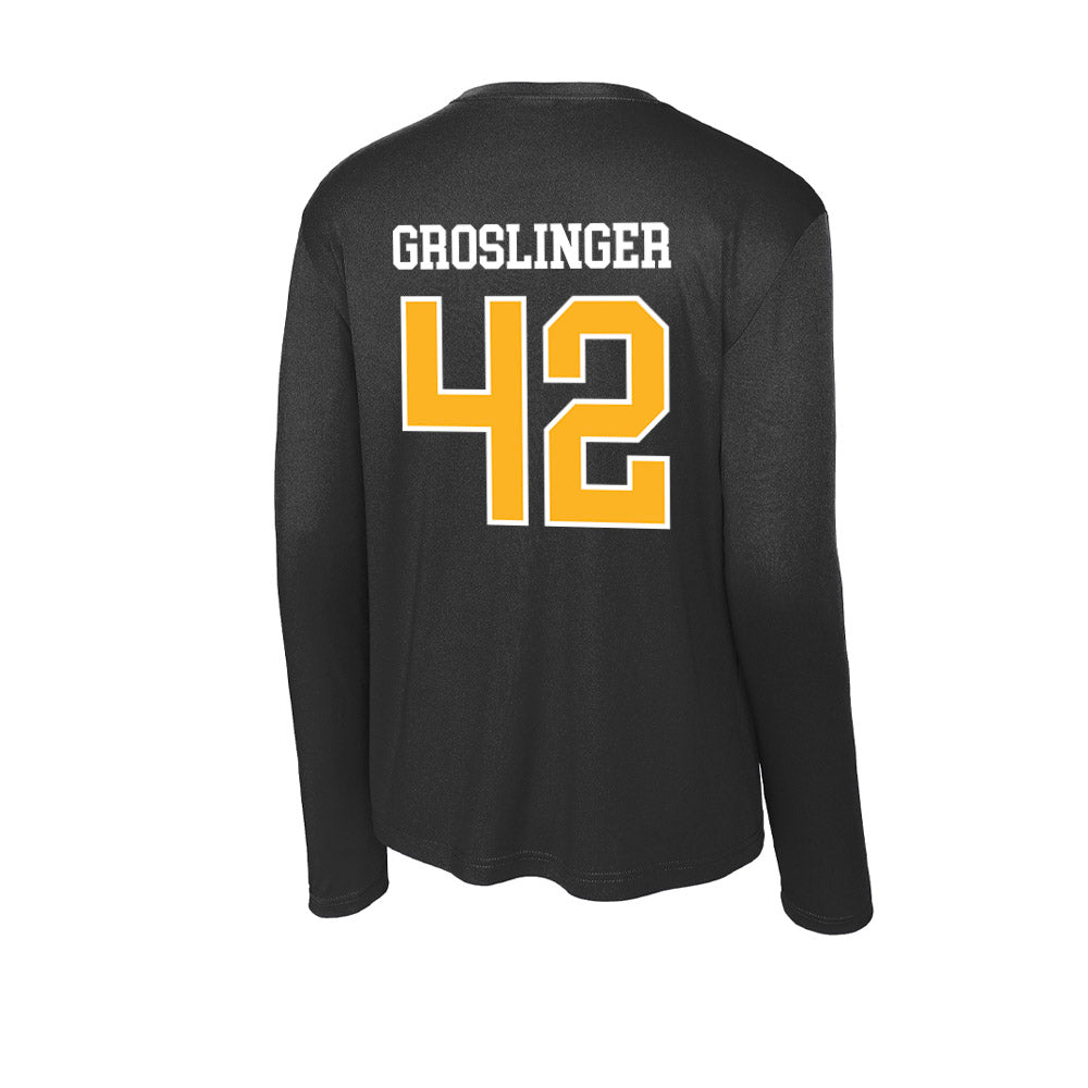 Towson - NCAA Football : Max Groslinger - Activewear Long Sleeve T-Shirt-1