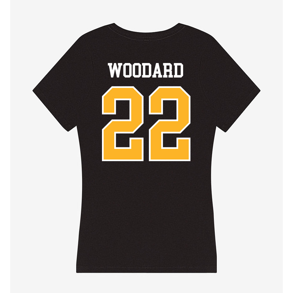 Towson - NCAA Football : Weston Woodard - Women's V-Neck T-Shirt-1
