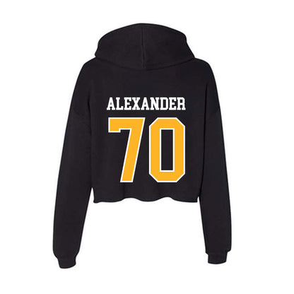 Towson - NCAA Football : TKhi Alexander - Women's Crop Fleece Hoodie-1